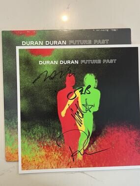 Duran Duran Hand Signed Vinyl Print Plus Album Future Past AUTOGRAPHED #1